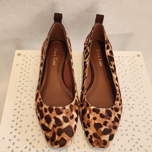 Essex Lane Elyn Leopard Print Ballet Flats 7.5M